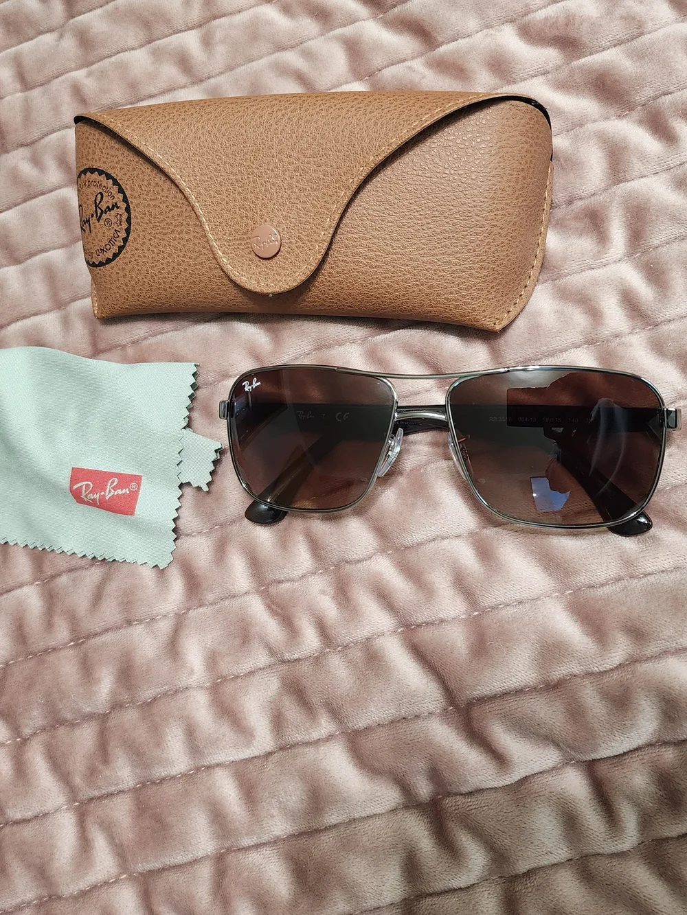 Ray-Ban Square Metal Glasses - Polished Gunmetal with Tortoise Temples